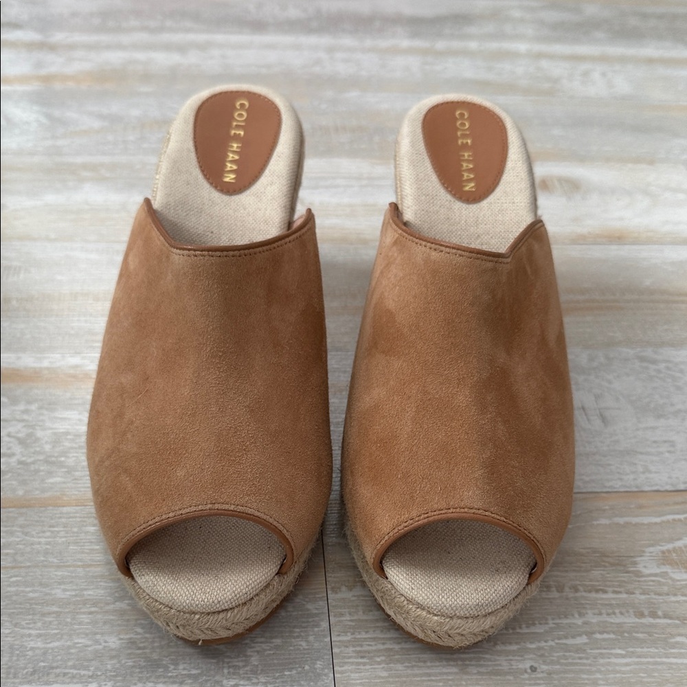 Cole Haan Women's Brown Suede Mules EUC